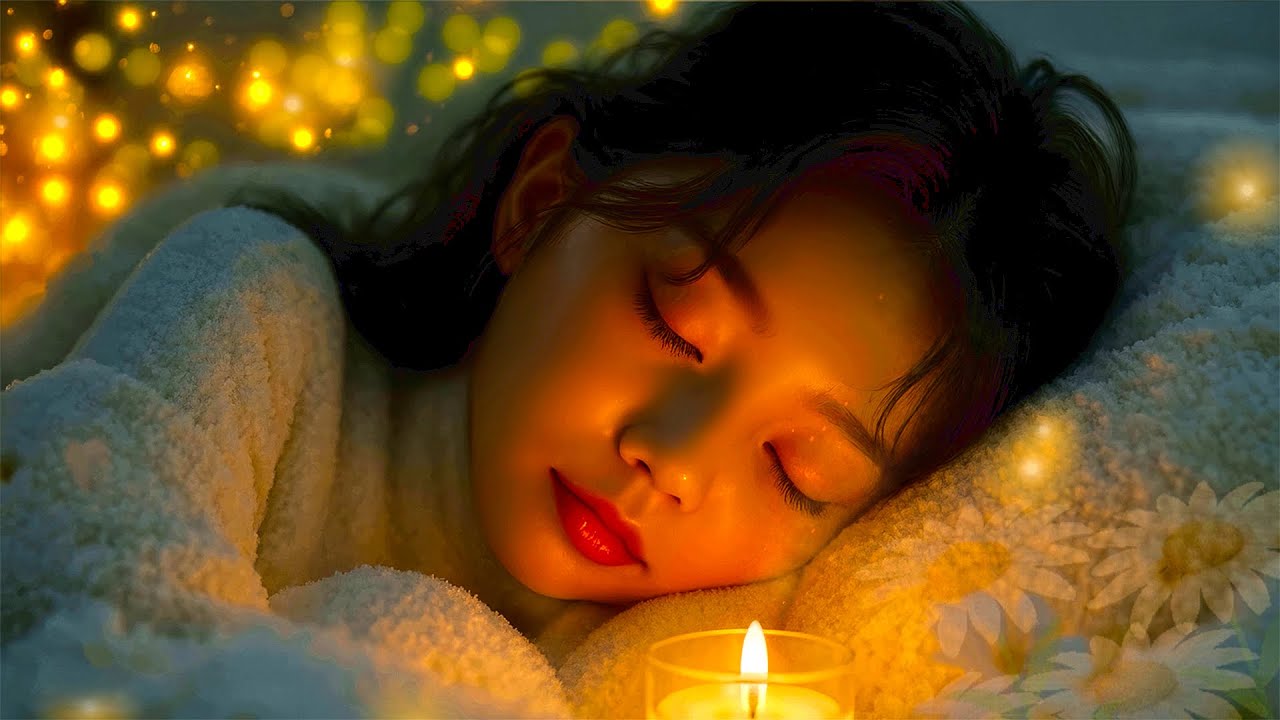 Deep Sleep 528Hz Music & Sleep Talk Down | Fall Asleep Fast, Healing Of Stress, Anxiety, Depressive