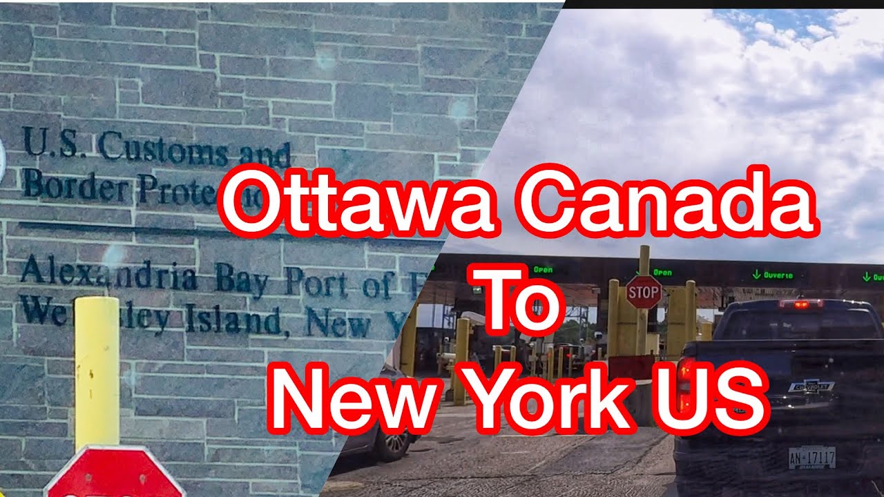 Road Trip From Ottawa Canada to Schenectady, New York, USA, [4K]