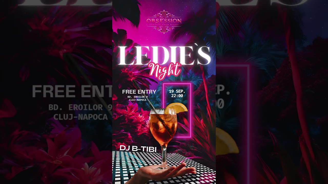 💃 Ladies Night | DJ B-TIBI 19 sep. Cluj-Napoca  #clujlife #romania #bar #party #clujnapoca #cocktail