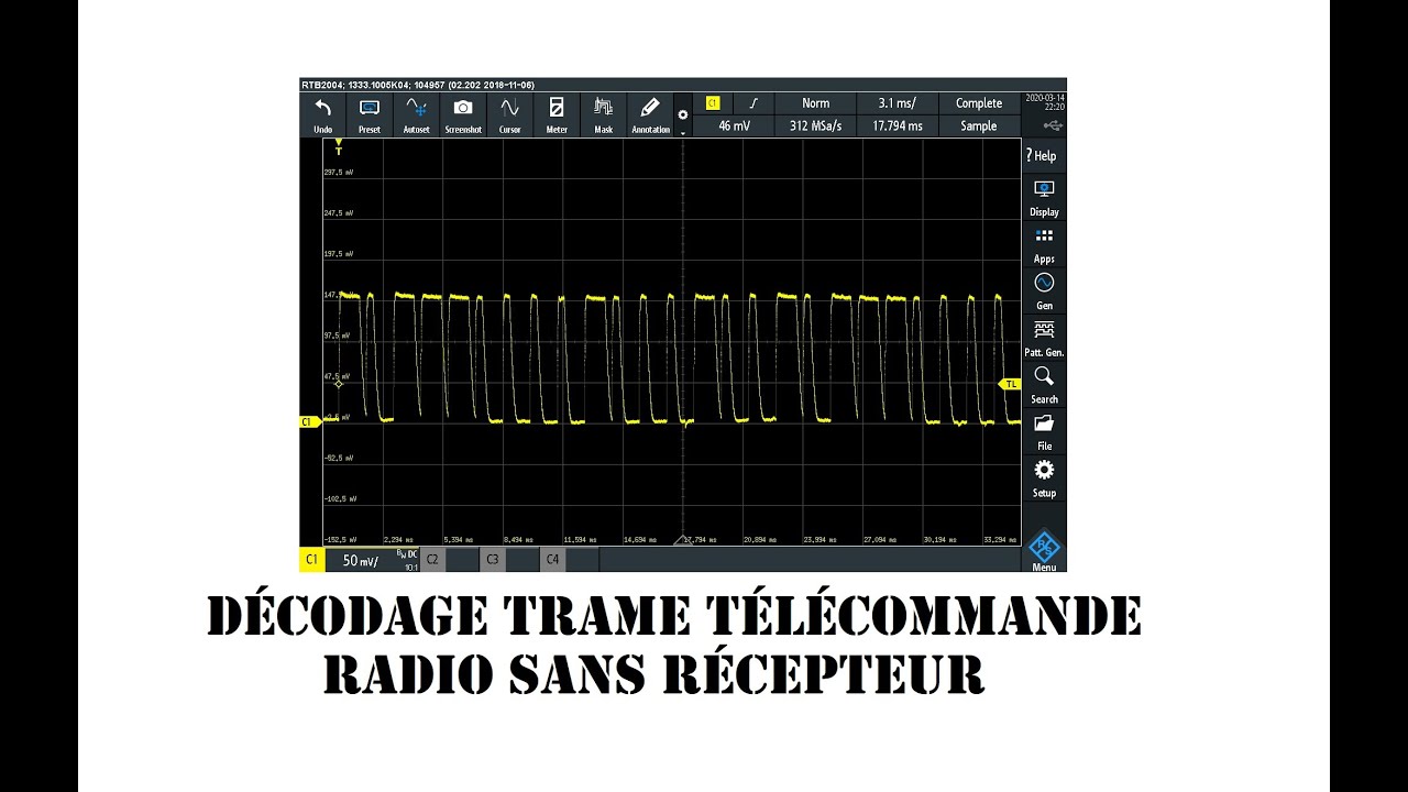 Cyrob : Télécommandes radio, mesures et visualisation de code...