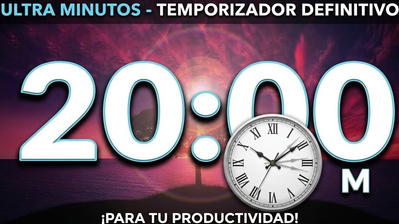20 Minute Timer with Alarm, without music