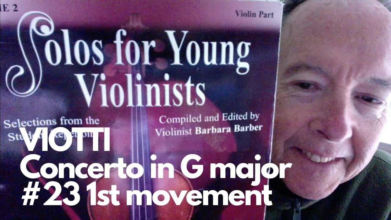 TEACHING Viotti Violin Concerto #23 1st mvt part 1 of 4
