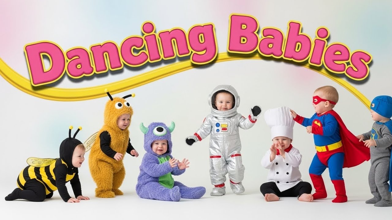 🌈 Happy Dancing Babies | Fun Kids Music | Funny Kids Videos | Kids & Babies Rhymes | Kidsparty