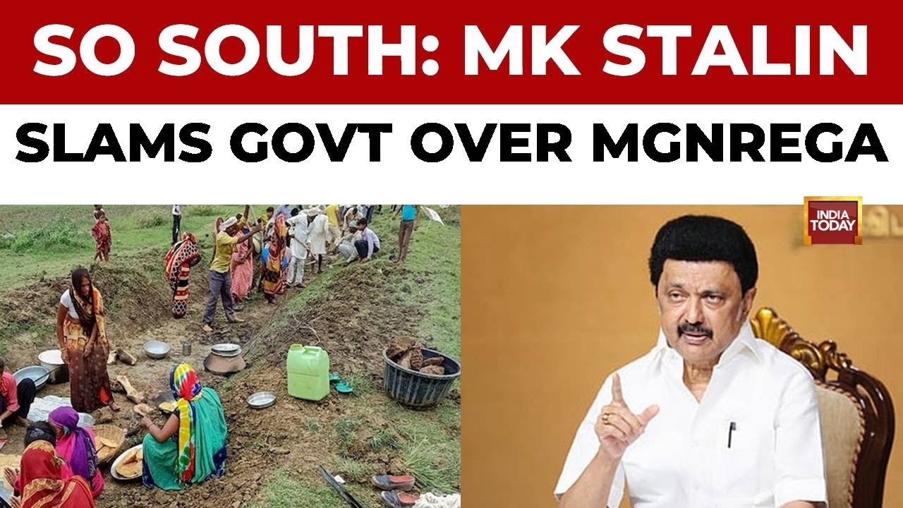 So South: MK Stalin Slams Govt Over Changes In MGNREGA, Karnataka CM Siddu Assures Homes to Evictees