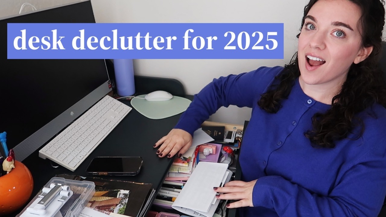 decluttering & reorganizing my desk ✍🏻 12 days of decluttering for 2025