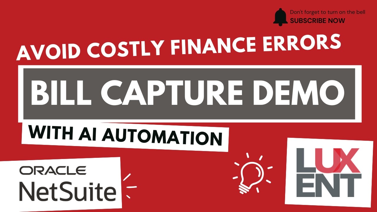 NetSuite Bill Capture Demo: Automate AP & Stop Manual Entry
