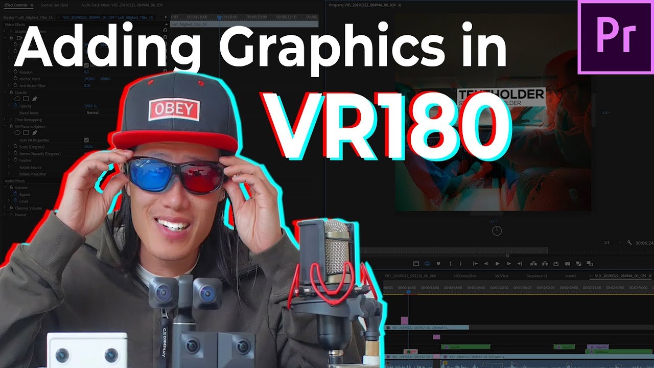 ЛУЧШИЙ способ ПРАВИЛЬНО добавить текст, графику и 2D-видео в 3D VR180 | Insta360 EVO, Vuze XR, Qo...