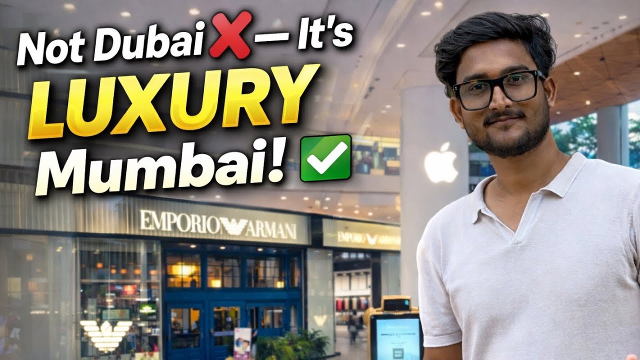 मुंबई का सबसे लग्ज़री मॉल 😍 | Jio World Drive BKC Tour | Dubai Vibes in India | First Apple Store