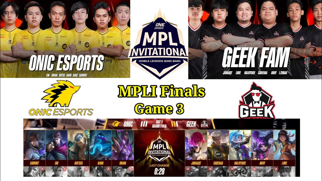 MPLI FINALS GAME 3 ONIC ESPORTS VS GEEK FAM