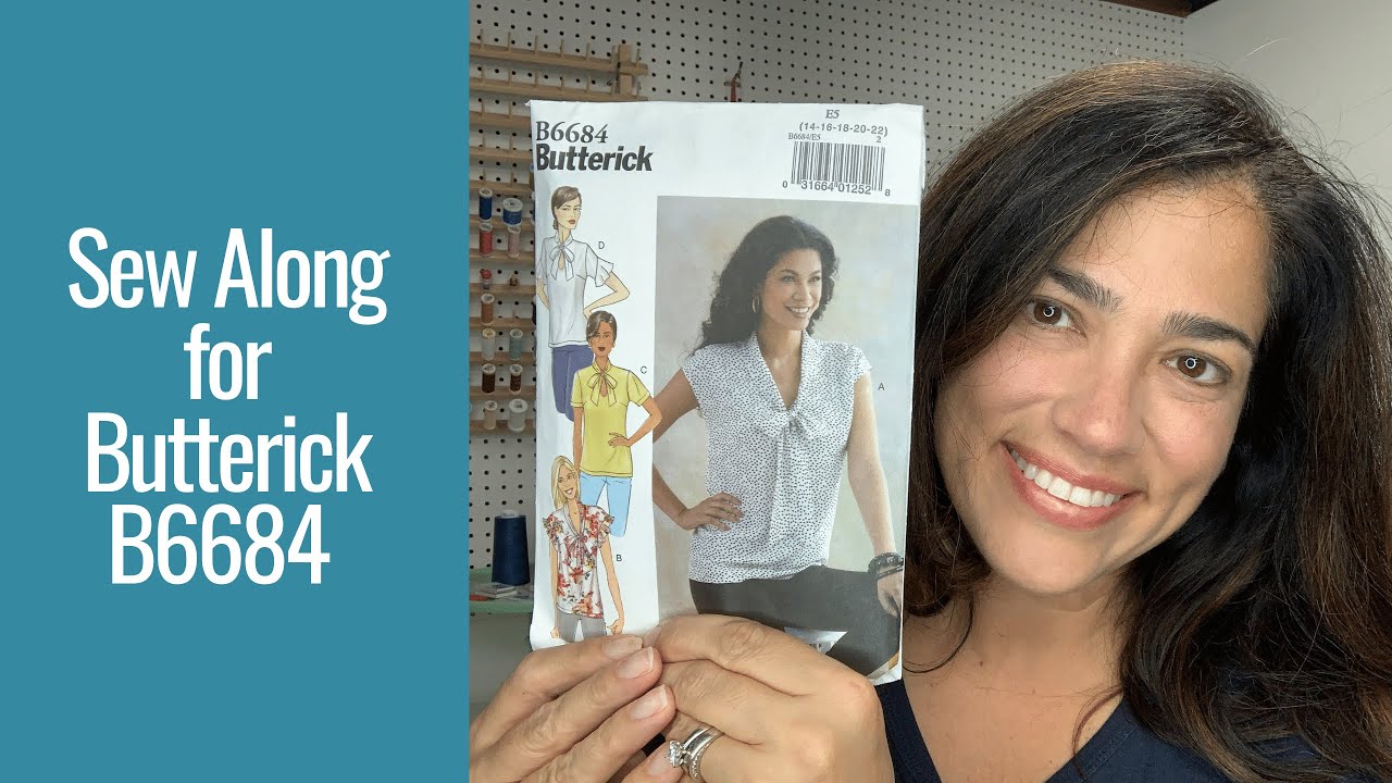 Сшейте вместе для топа Butterick 6684
