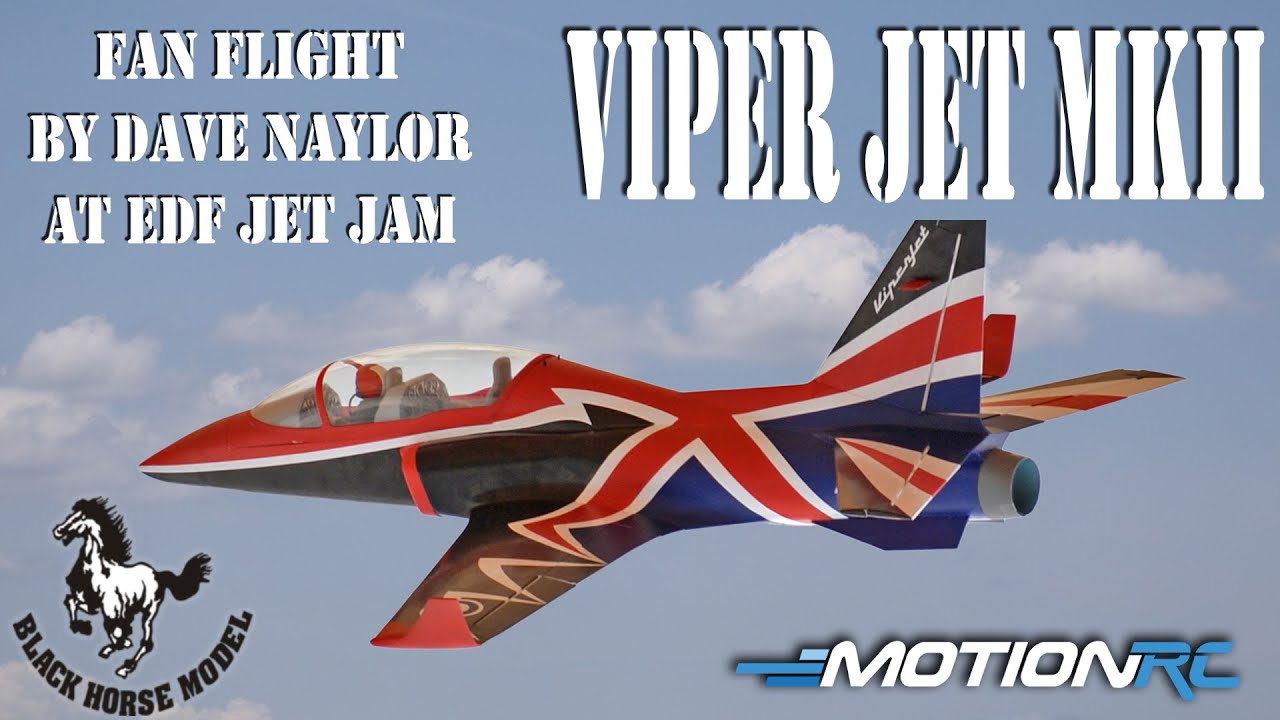Black Horse Viper Jet MKII Flown By Dave Naylor At EDF Jet Jam 2024 | Fan Flight | Motion RC