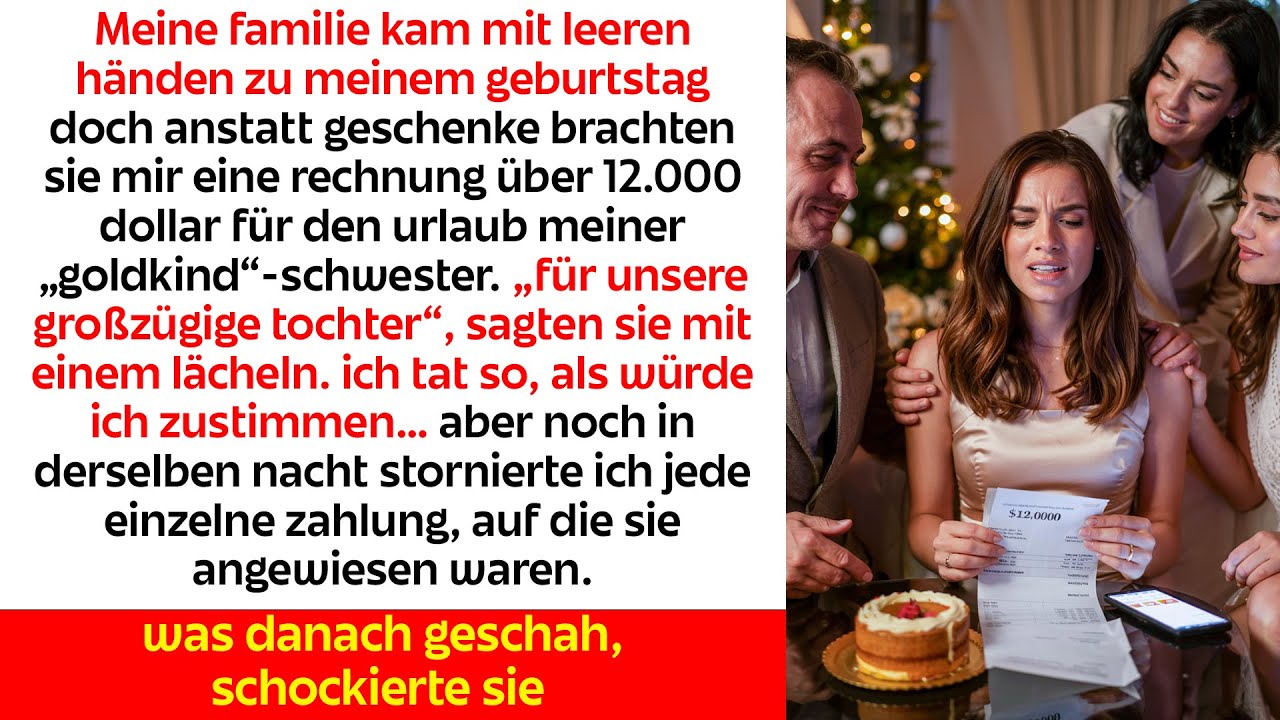 Sie Gaben Mir Eine $12.000-Rechnung Zum Geburtstag Ich Drehte Den Spieß Heimlich Um.