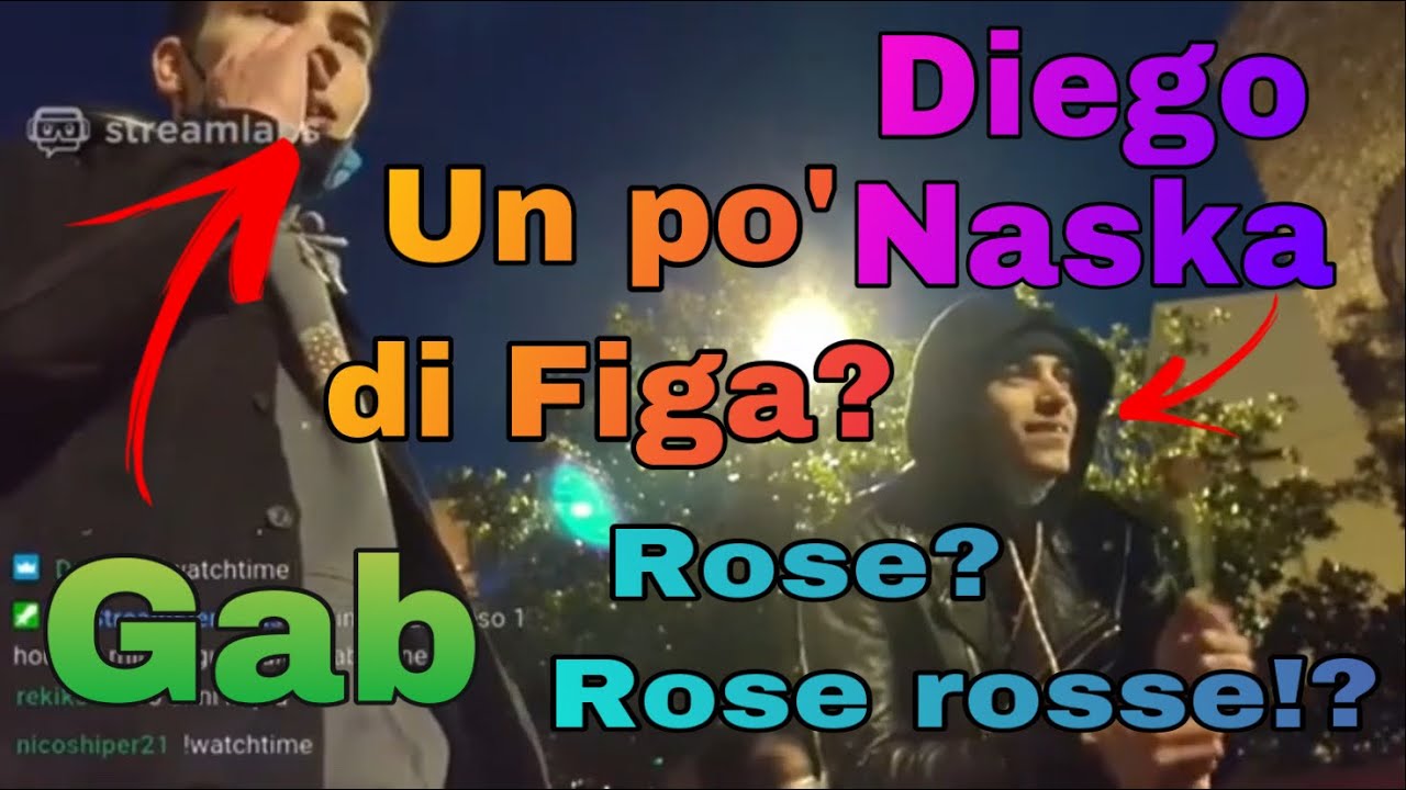 Il Gabbrone e Diego Naska in cerca dell' amore (e della f1g4) a san Valentino. Regalando rose rosse