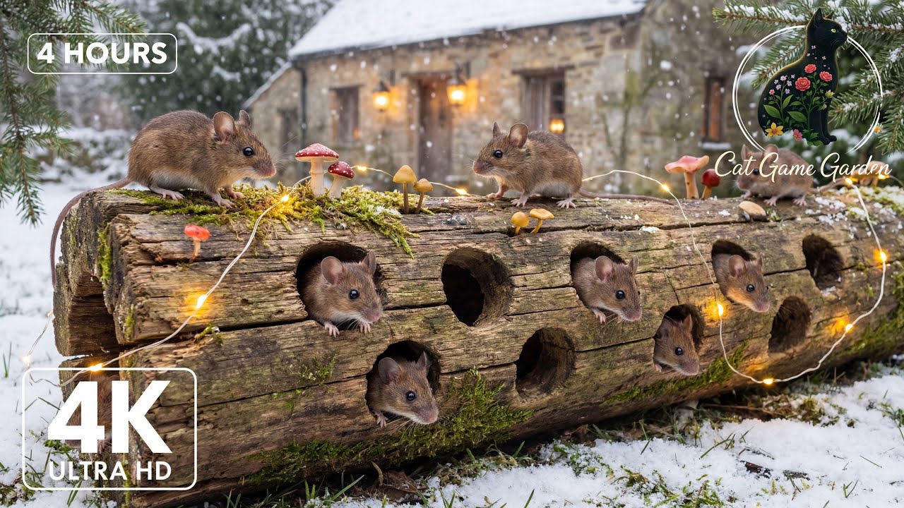 Cat TV: Mouse Village Mayhem | Endless Hide & Seek in 4K 60FPS