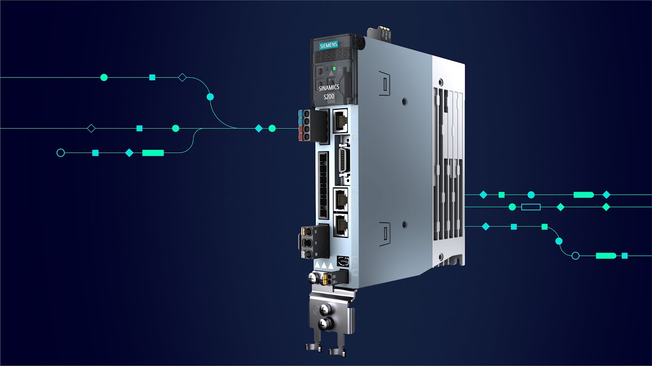 Siemens präsentiert die SINAMICS-Serie: S200 Servoantriebssystem.
