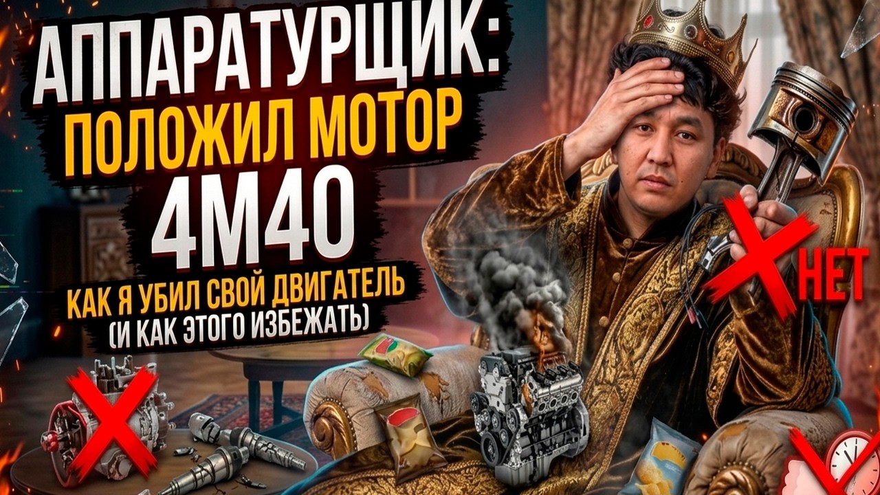 Аппаратурщик  положил мотор на PAJERO 2? | ремонт | часть 1