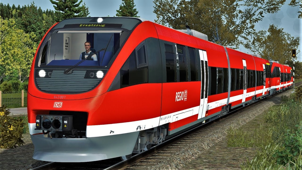 Talent BR 643 Ersatzzug Wutachtalbahn Immendingen - Blumberg-Zollhaus DB Regio Train Simulator 2018