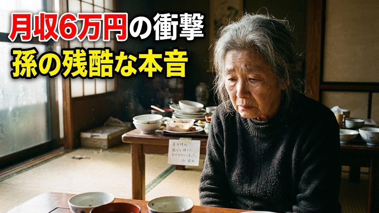 月収6万円の現実。84歳独居老人の涙と孫の残酷な一言。