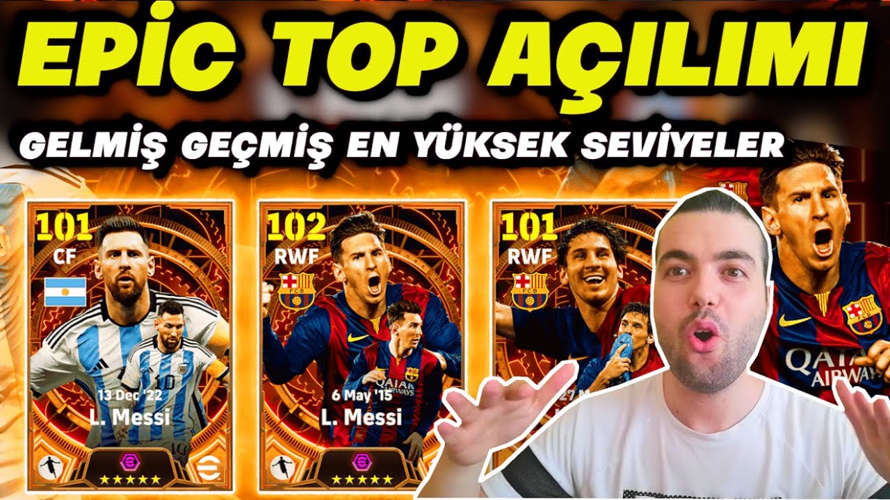 TARİHİN EN YÜKSEK SEVİYELİ KARTLARI İÇİN EPİC TOP AÇILIMI 🐐 eFootball 2024 Mobile