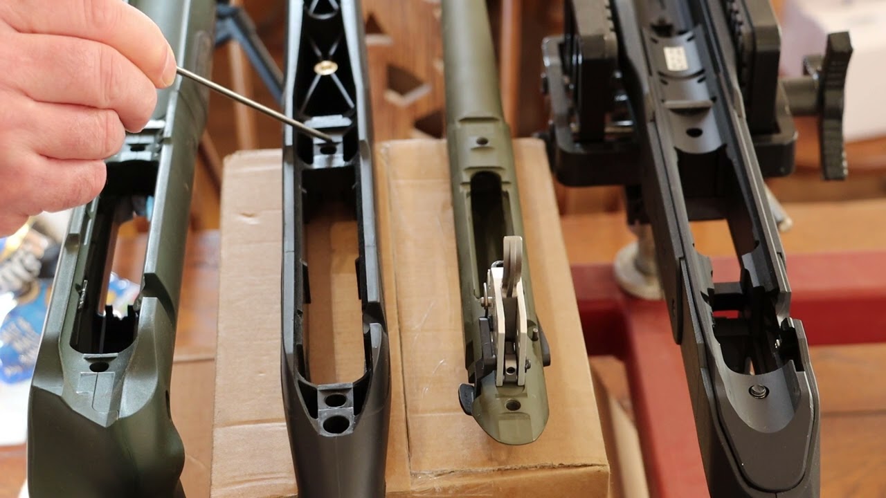 MDT XRS chassis/stock Tikka T3X rifle inlet compared to GRS Bifrost and Standard