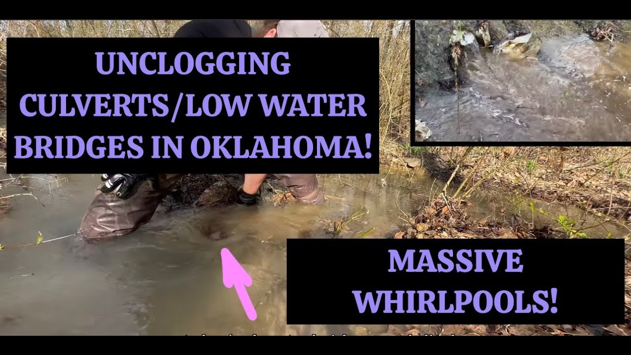 UNCLOGGING LOW WATER BRIDGES AND CULVERTS WITH DEBRIS AND MASSIVE OUTFLOW!! NT#46 06/2024
