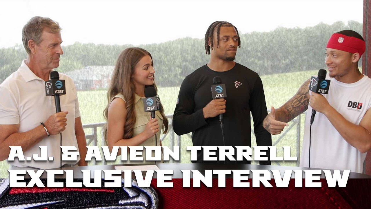 A.J. Terrell Jr. & Avieon Terrell talk ball & brotherhood at 2026 AT&T Atlanta Falcons Training Camp