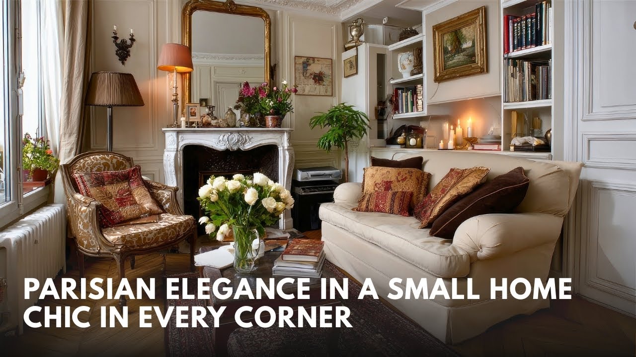 Parisian Elegance in a Small Home Blending Comfort with Sophisticated Design