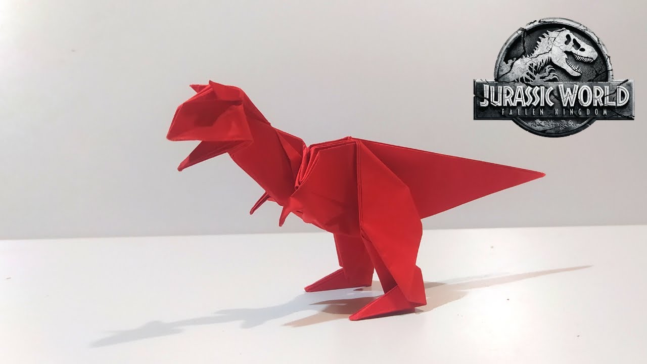 Origami Carnotaurus // Como hacer origami carnotaurus TUTORIAL