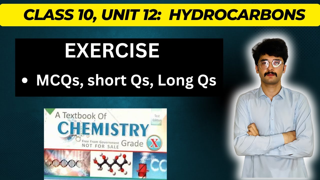 unit 12 hydrocarbons solved exercise , class 10 chemistry, KPK text book || mmk chemistry