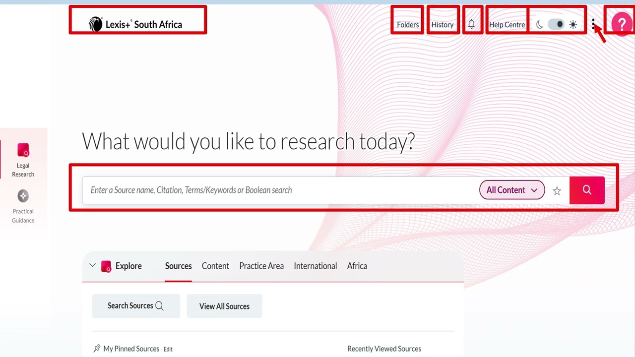 How to search - An overview of the Lexis+ SA platform