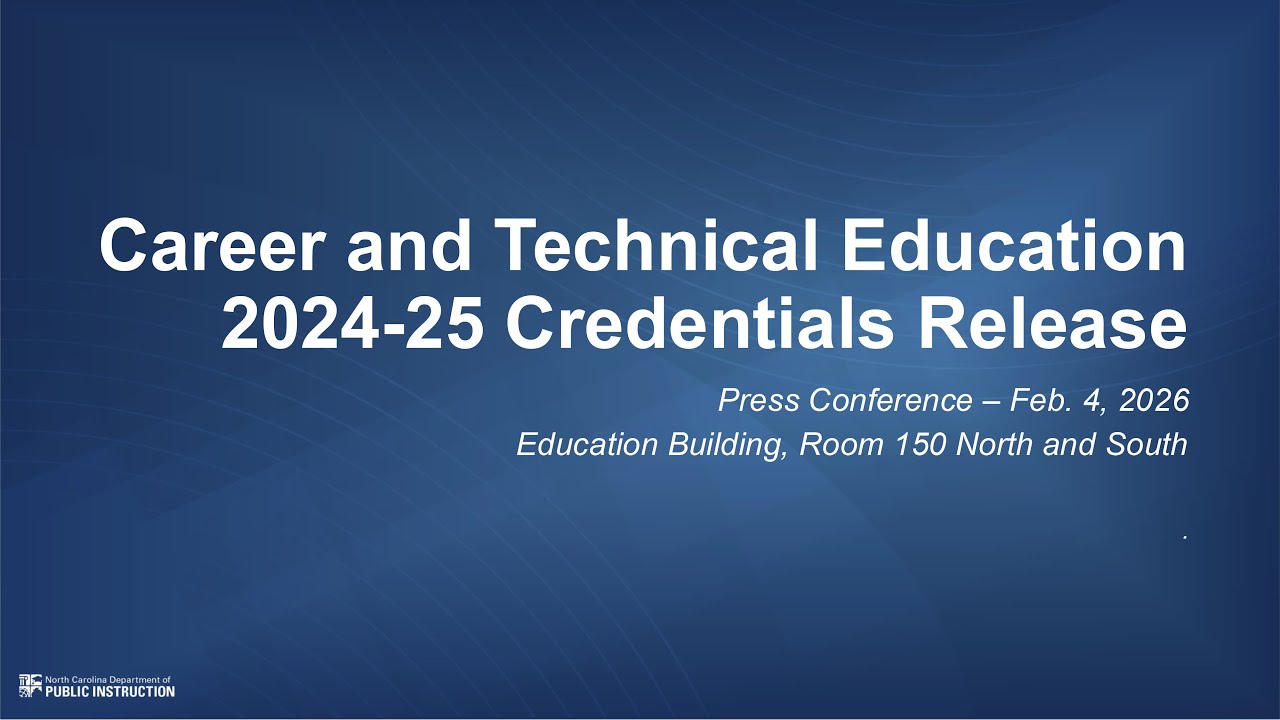 Press Conference CTE Credentials Release - Feb. 4, 2026