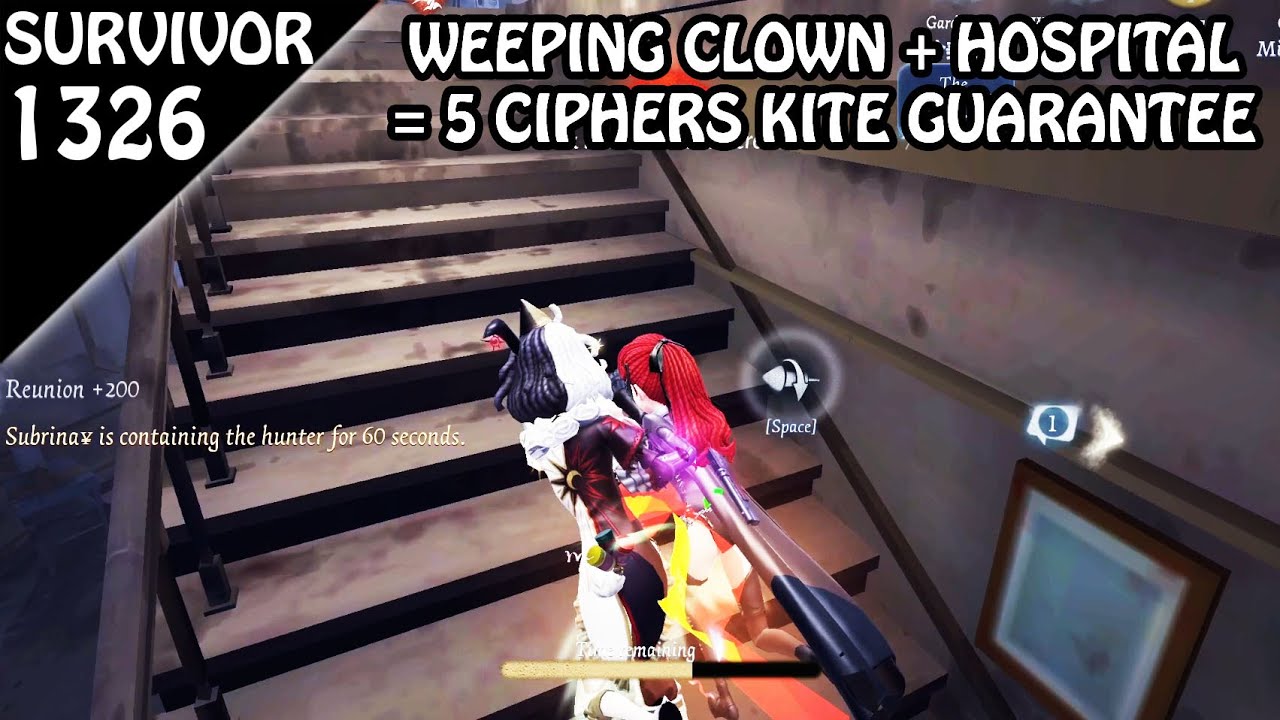 Best Weeping Clown's Support Combo Ever !! - Survivor Rank #1326 (Identity v)