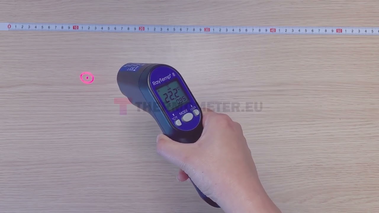 RayTemp® 8 Infrared Thermometer with Type-K Thermocouple Socket-K Thermocouple Socket