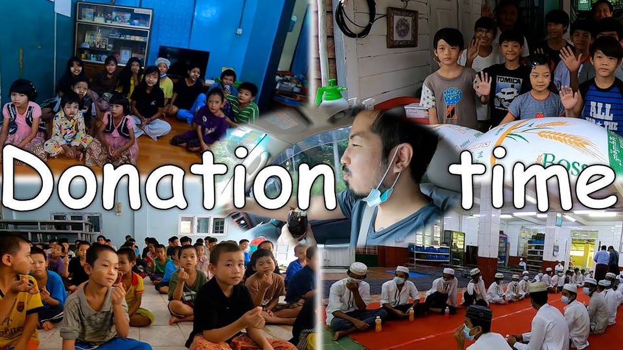 making donations to 10 orphanages in Yangon