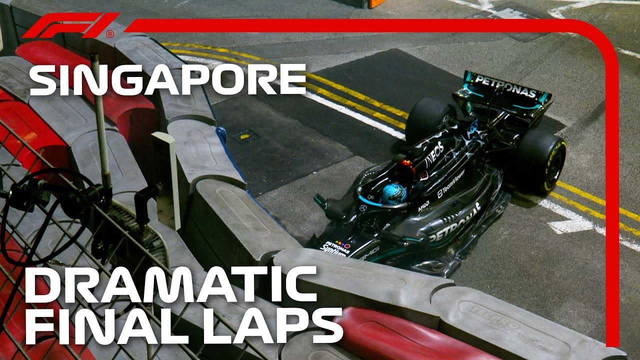 Russell Crashes Out In Dramatic Fight For Win | 2023 Singapore Grand Prix