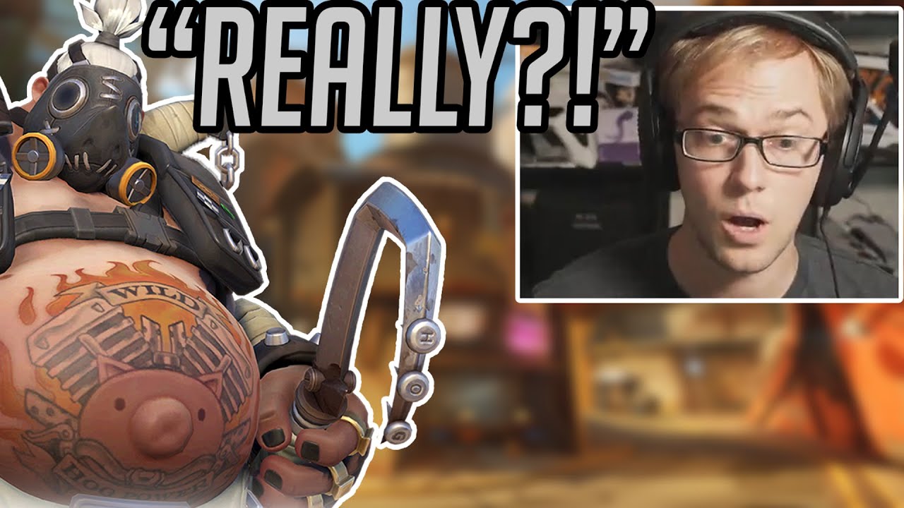 Fitzyhere faces my roadhog w/ reactions (Overwatch)
