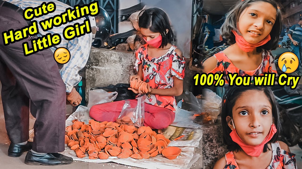 This Cute Little Girl 😫😢(10 years Old) will make You Cry 😭 Selling Diya For Rs 1 only 😔