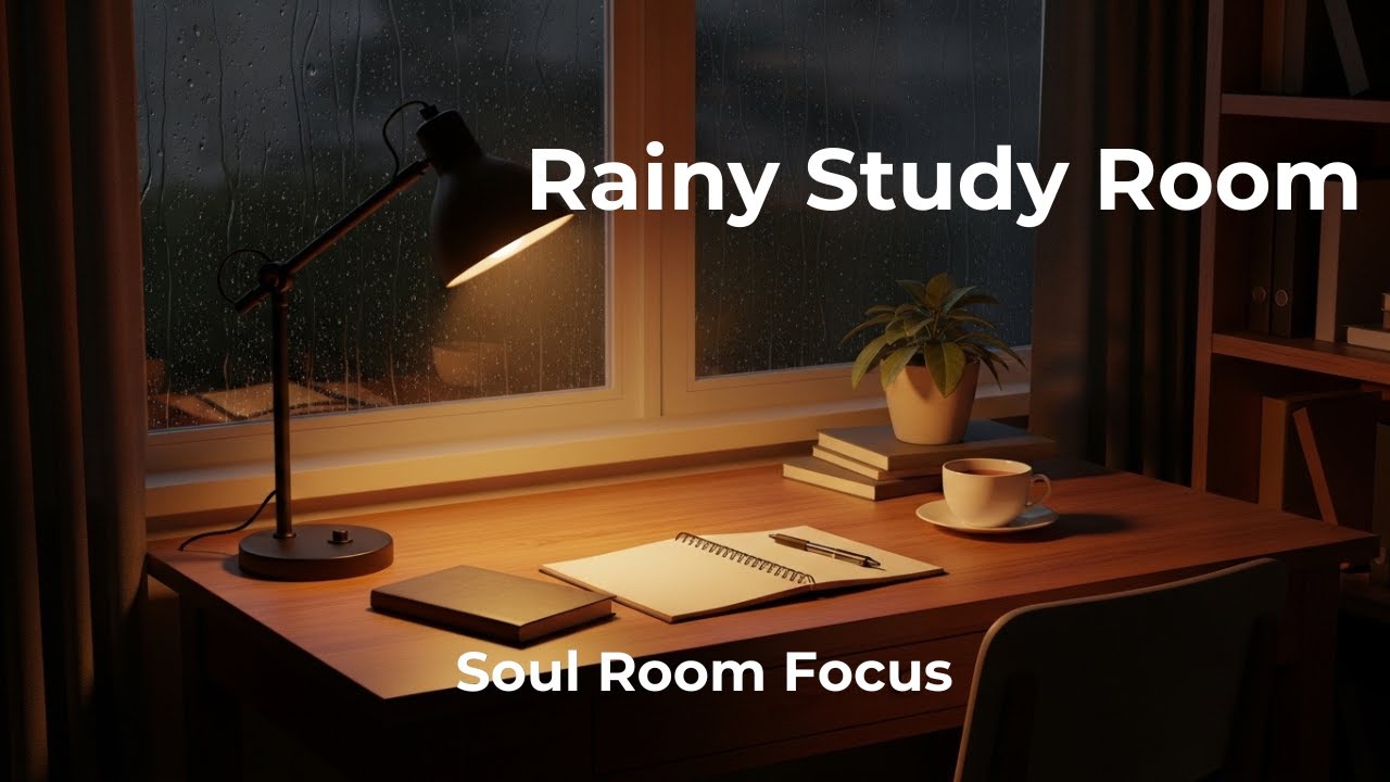 Rainy Study Room ☔ Minimal Piano for Deep Focus & Concentration | 1+ Hour Study Mix