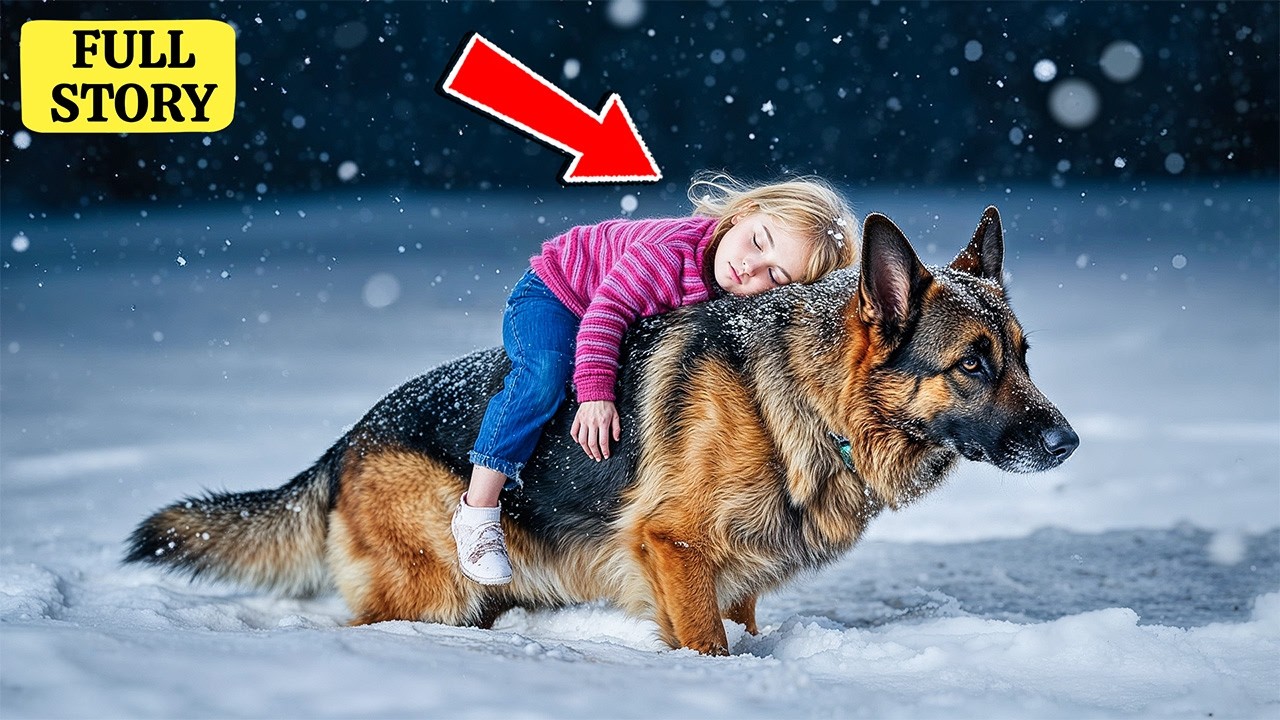 Brave German Shepherd Carried A Little Girl Through Blizzard - What Happened Next Shocked The Town.