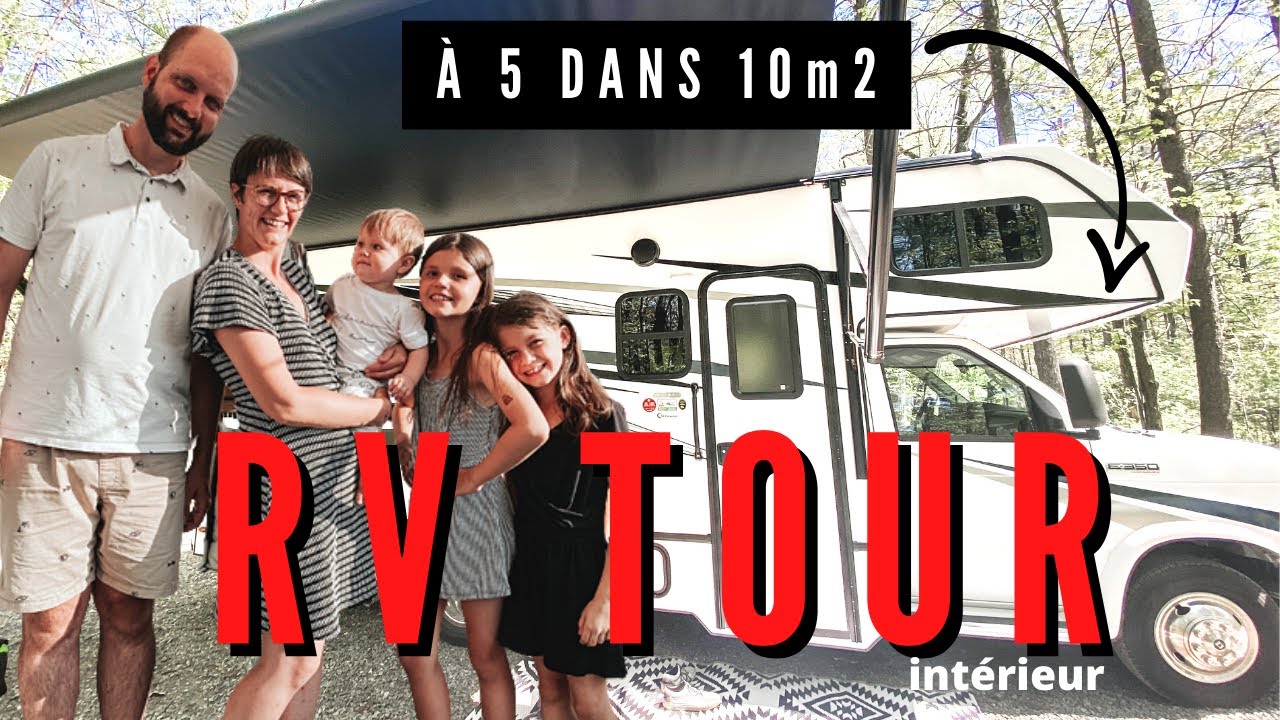 RV / CAMPING CAR Américain TOUR / FAMILLE DE 5 dans 12 m2 - FULL TIME FAMILY - Sunseeker 2150LE 24p