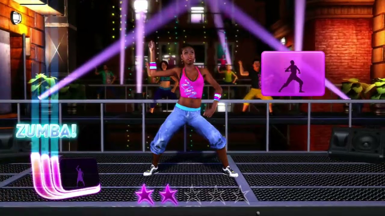 Zumba Rush Fitness I Wanna Move (100% TECHNIQUE RATING / 5 STARS) XBOX 360 Kinect