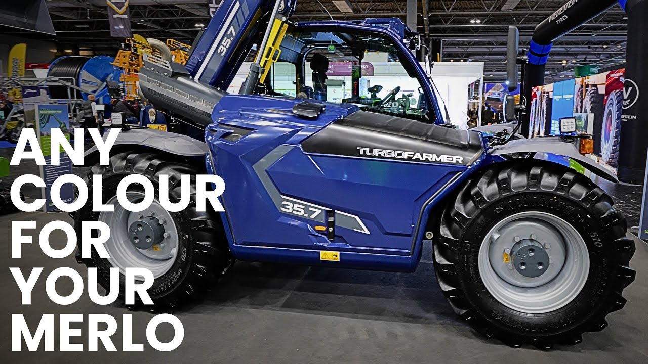 Выставка LAMMA 2026: Варианты окраски телескопических погрузчиков Merlo на заказ.
