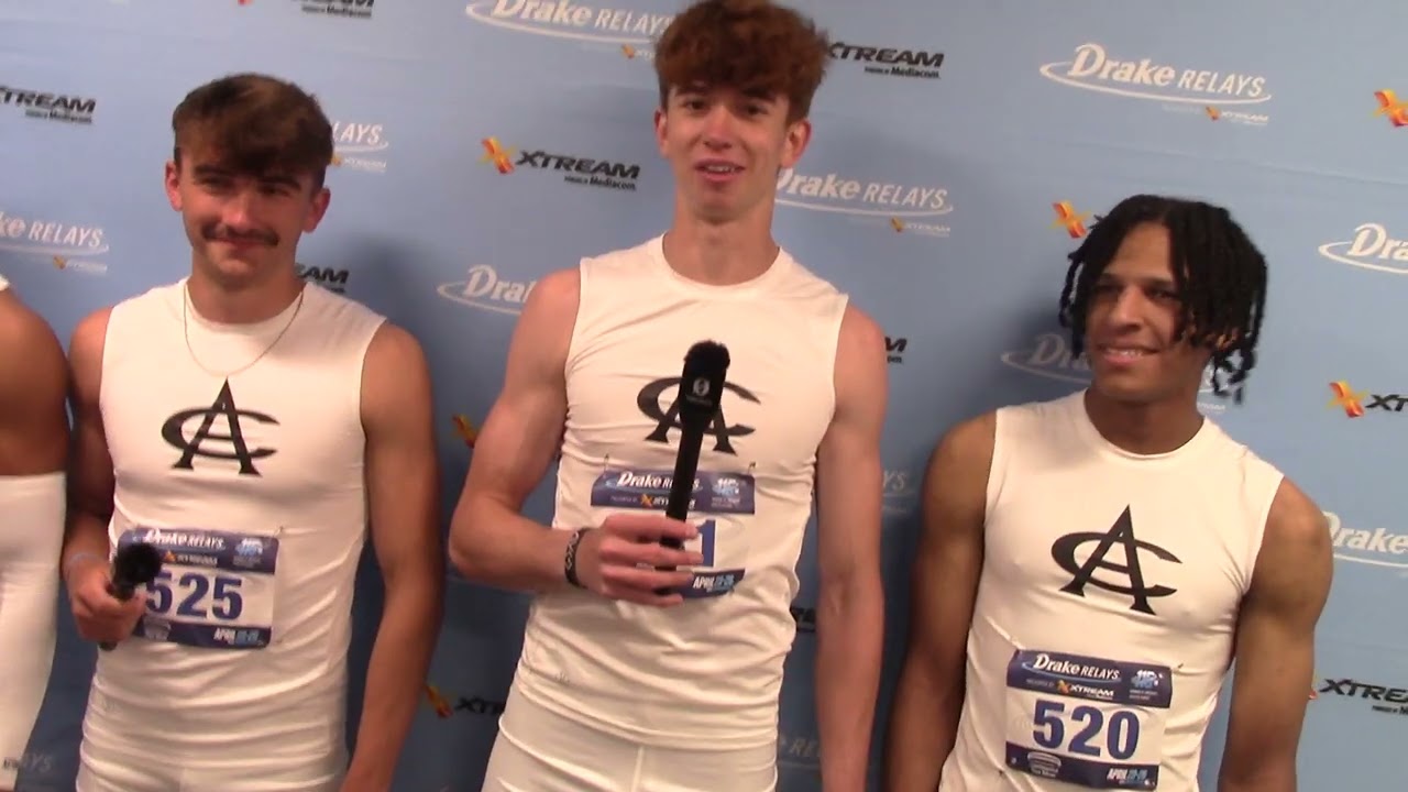Ankeny Centennial 1st Place Boys 4x200 Relay at Drake Relays