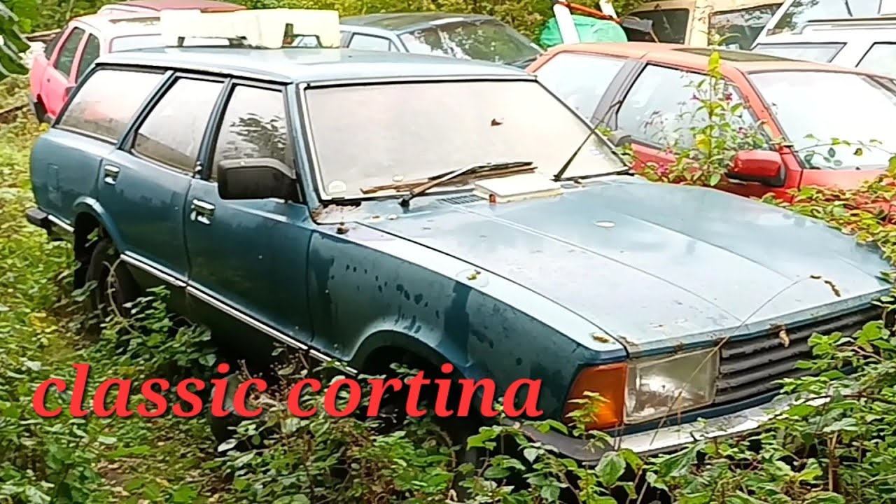 Abandoned classics ford cortina and Sierra.