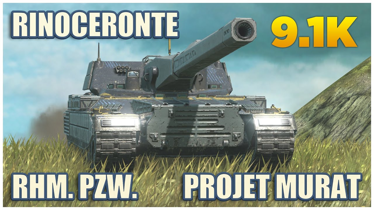 Rhm. Pzw. & Projet Murat & Rinoceronte • WoT Blitz Gameplay