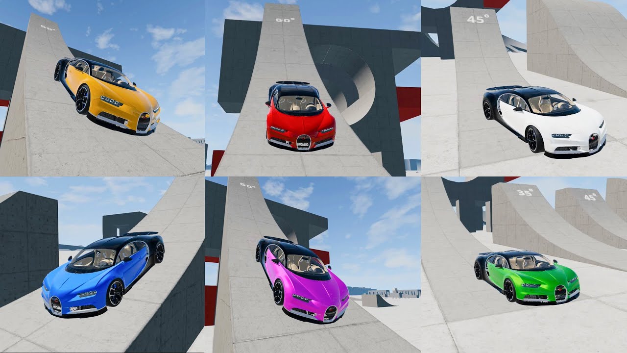 Test Bugatti Chiron BIG JUMP - BeamNG Drive