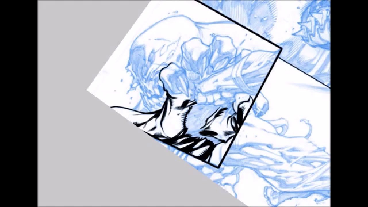 Digital Inks over Joe Madureira's The Ultimates 3 page PART 1