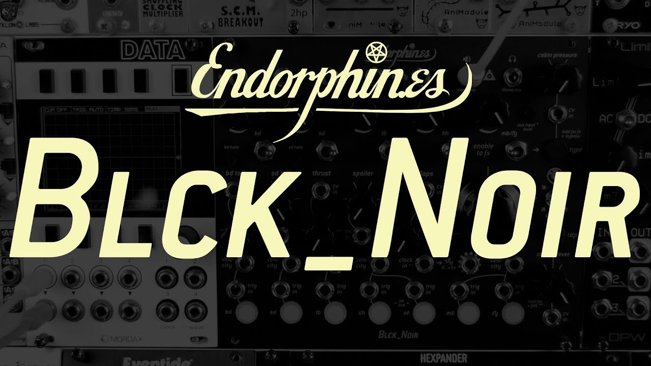 Endorphin.es BLCK NOIR (7 analogue drums with VCF, modulation, performance controls, FX & more!)