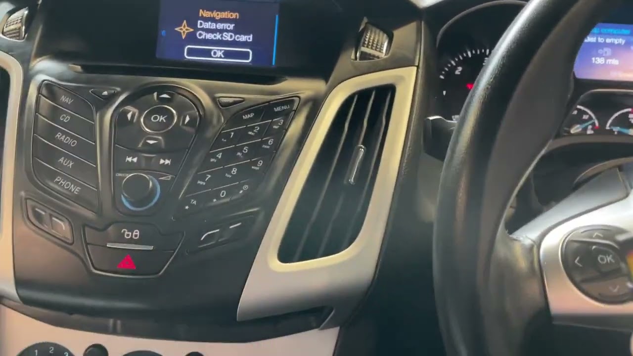 SD Card Location Ford Focus MK3 2011-2018 Sat Nav