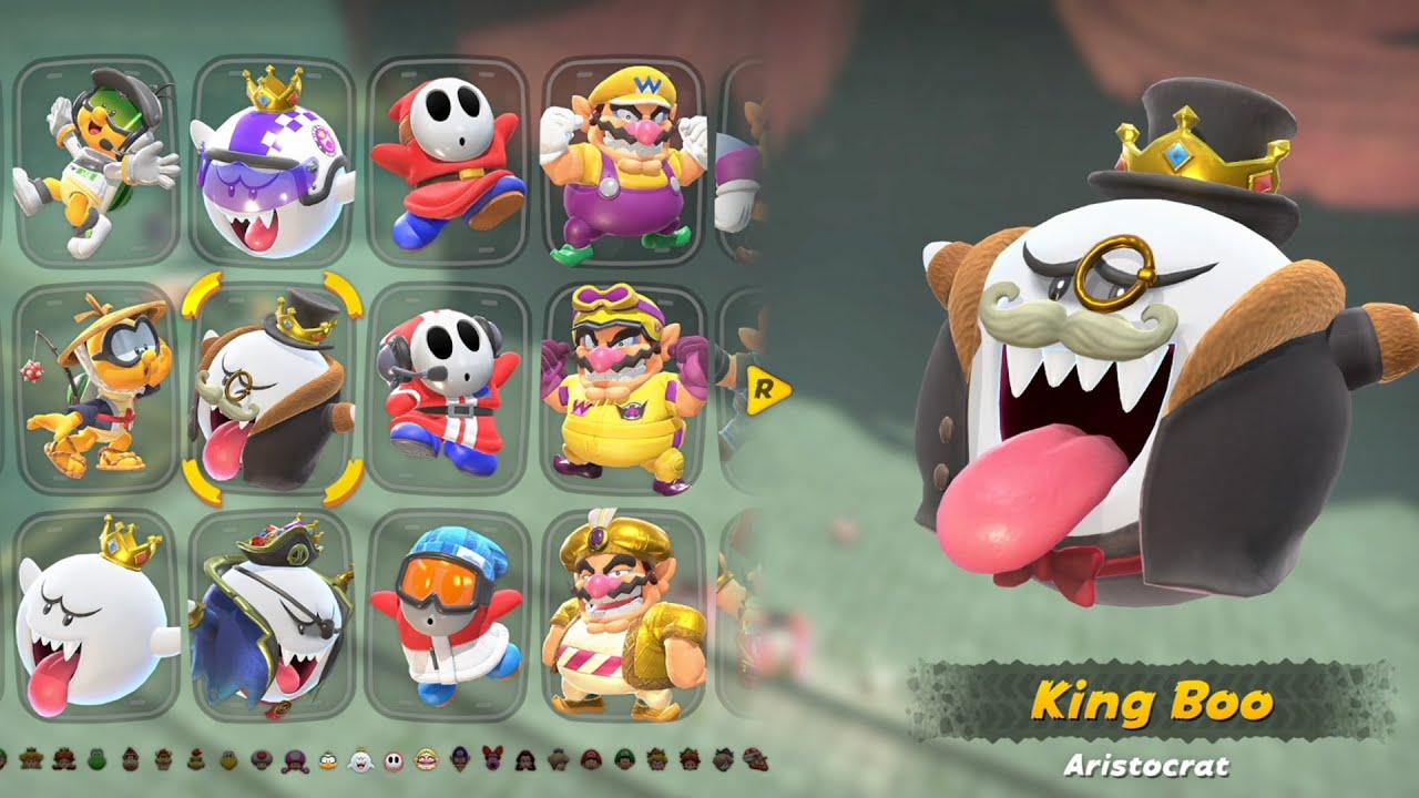 Mario Kart World - All Boo Cinema Races (King BOo)